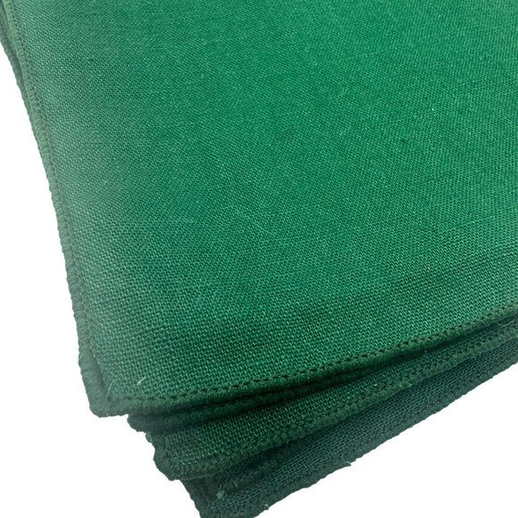 Dark Green Cloth Napkins Set Of 4 Cotton 18.5"x18.5" Square Christmas Holiday - Picture 3 of 7